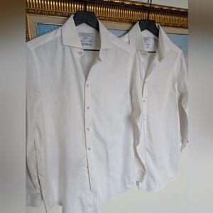 (2) Charles Tyrwhitt White/Cream Dress Shirts